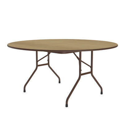 Correll Inc® Commercial High-Pressure Folding Tables, Standard Height - Wood Grain Tops