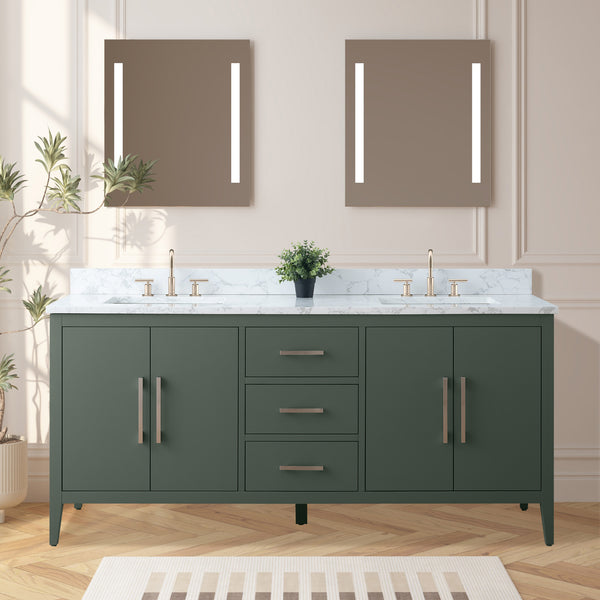 Bathroom Vanity Cabinet with Engineered Marble Top CVI VG