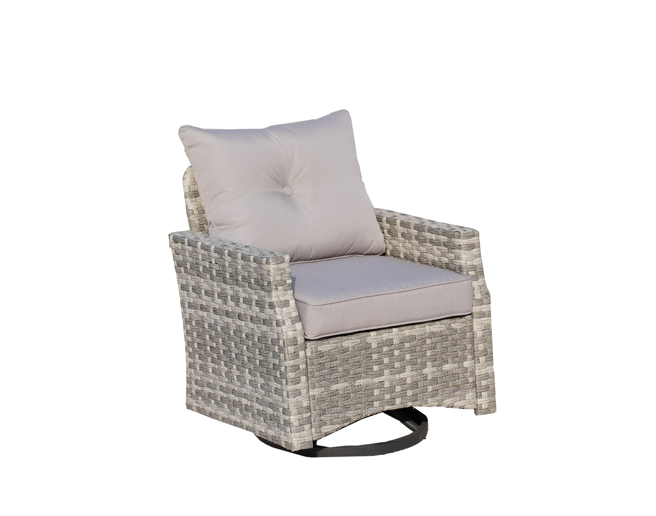 Direct Wicker 2-Piece Patio Rattan Swivel Chairs