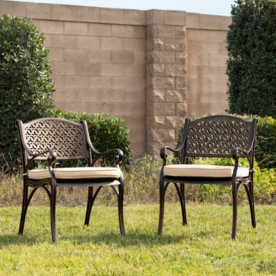 Kinger Home Harmon 2-Piece Outdoor Dining Chair Set | Stylish & Durable Design