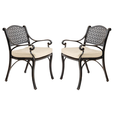 Kinger Home Harmon 2-Piece Outdoor Dining Chair Set | Stylish & Durable Design