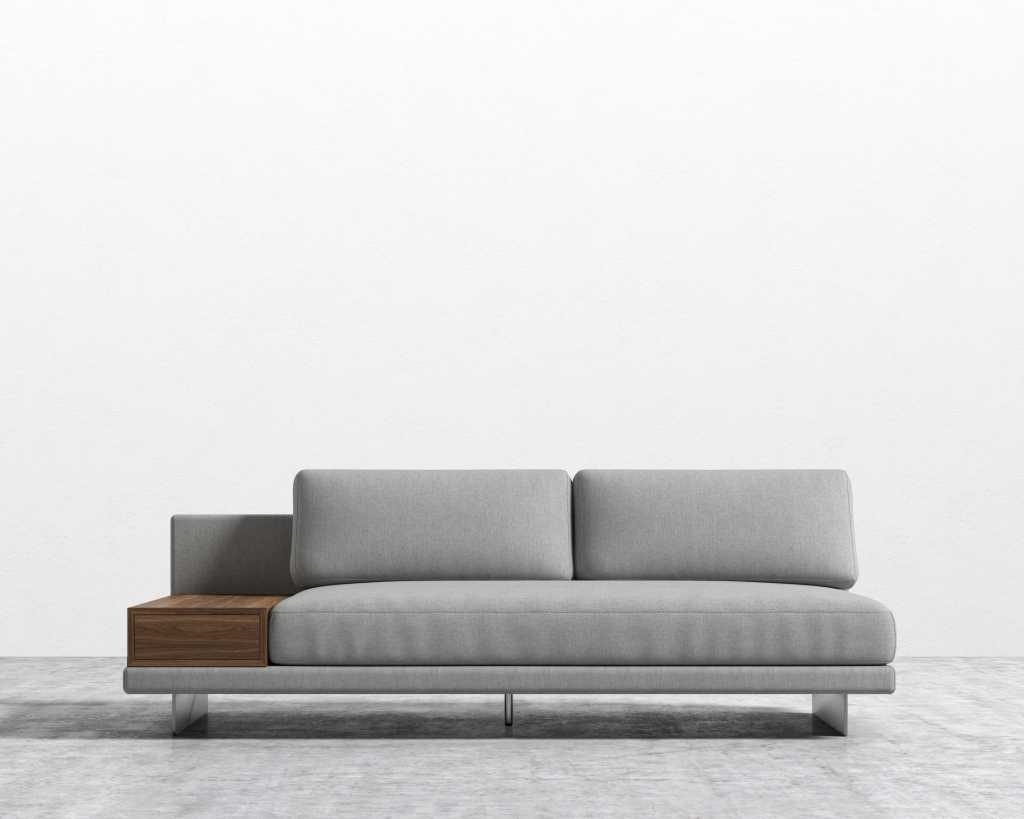 ROVECONCEPTS Dresden Armless Sofa with Side Table