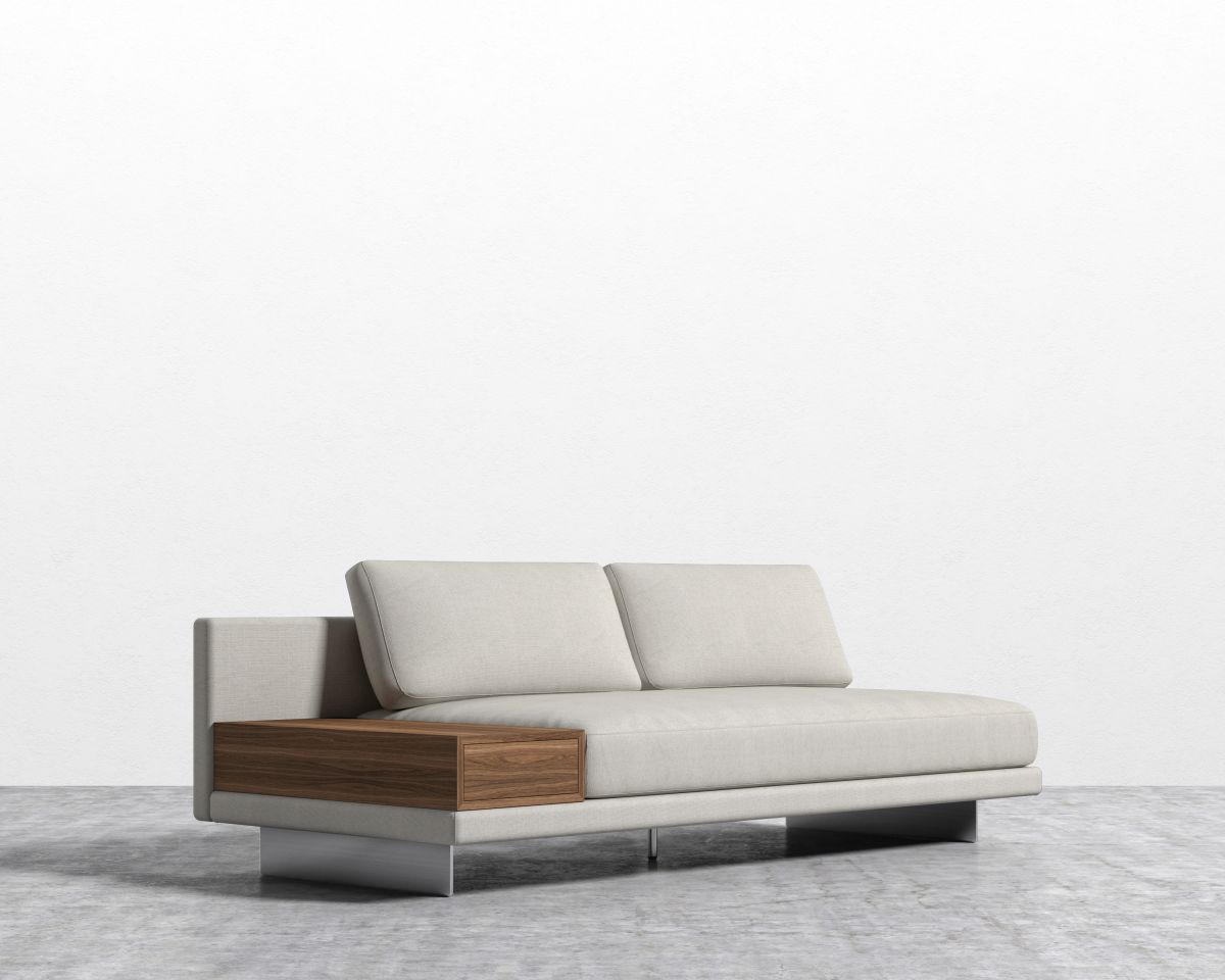 ROVECONCEPTS Dresden Armless Sofa with Side Table - Clearance