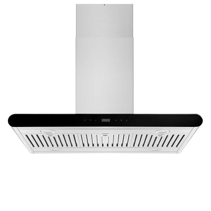 Empava 36 in. 400 CFM Island Wall Mount Ducted Range Hood 36RH10 EMPV-36RH10