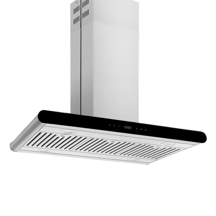 Empava 36 in. 400 CFM Island Wall Mount Ducted Range Hood 36RH10 EMPV-36RH10