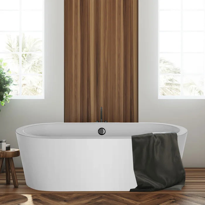 Empava 59 in. Freestanding Soaking Bathtub - EMPV-59FT1505 EMPV-59FT1505