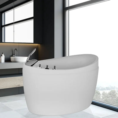 Empava 59 in. Freestanding Air Bathtub - EMPV-59JT011 EMPV-59JT011