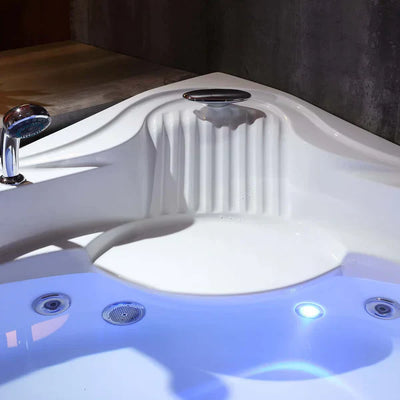 Empava 59 in. Whirlpool LED Corner Bathtub - EMPV-59JT319LED