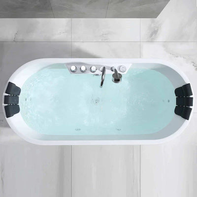 Empava 67 in. Whirlpool Acrylic Freestanding Bathtub - EMPV-67AIS01