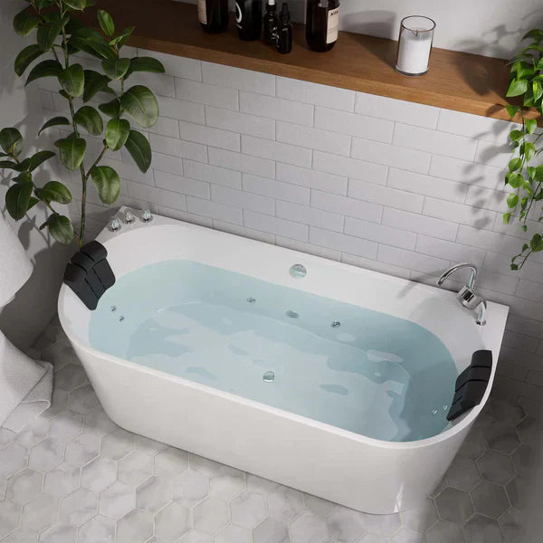 Empava 67 in. Whirlpool Freestanding Acrylic Bathtub - EMPV-67AIS07