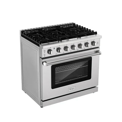 Empava 36 in. Pro-Style Slide-in Single Oven Gas Range 36GR11 EMPV-36GR11