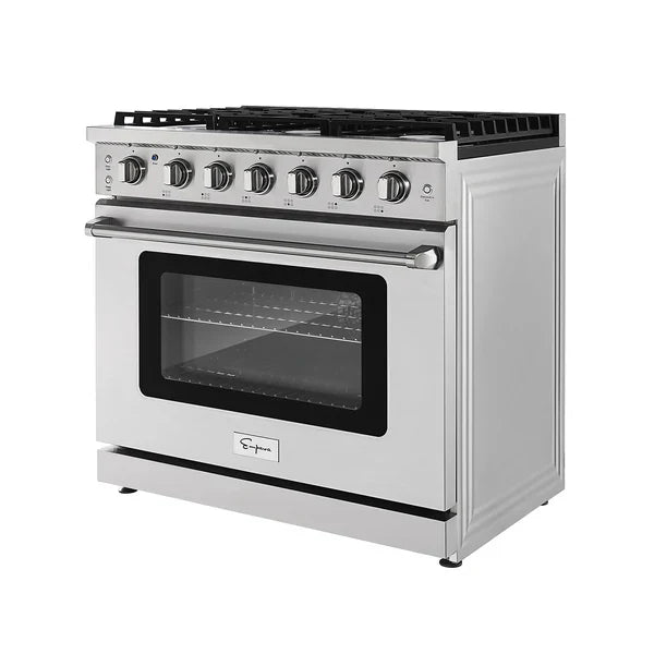 Empava 36 in. Pro-Style Slide-in Single Oven Gas Range 36GR11 EMPV-36GR11