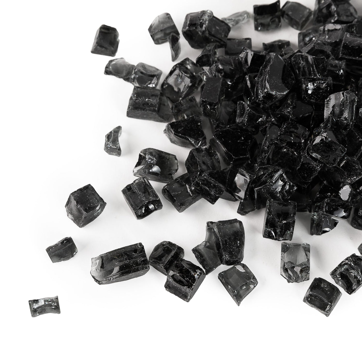 Kinger Home Crushed Fire Glass 10 LBS | 1.5" Pieces for Fire Pits