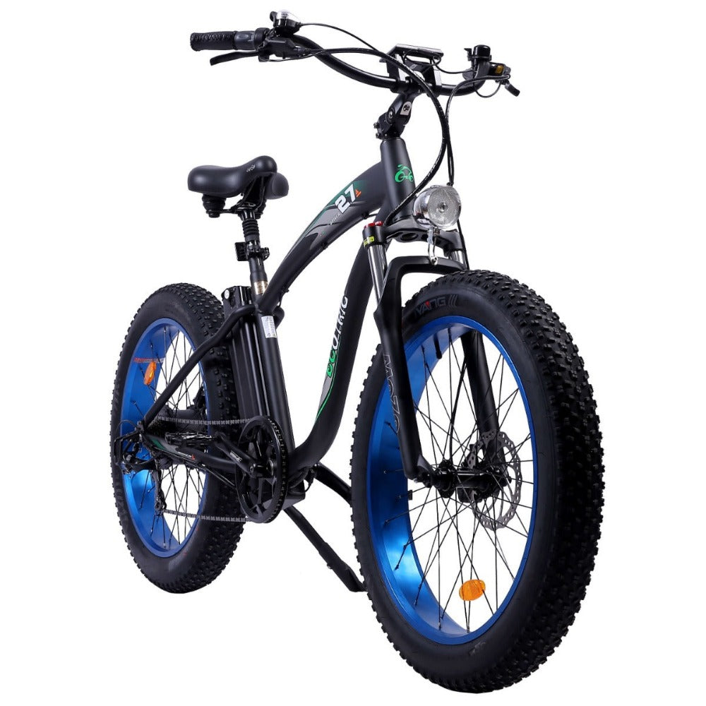 UL Certified-Ecotric Hammer Electric Fat Tire Beach Snow Bike-Blue