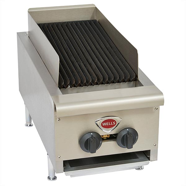 Wells Two Burner Gas Countertop Charbroiler | Model HDCB1230G