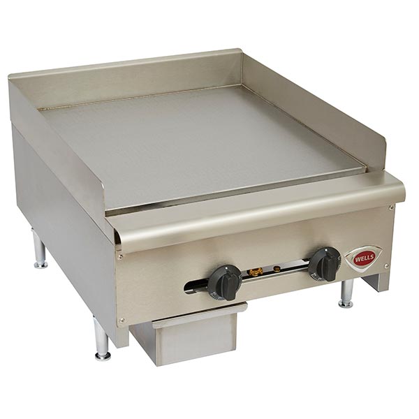 Wells Two Burner Gas Countertop Griddle | Model HDG2430G