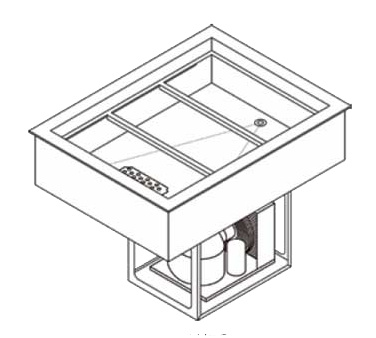 Wells Dual Temperature Hot & Refrigerated Drop-In Cold Pan