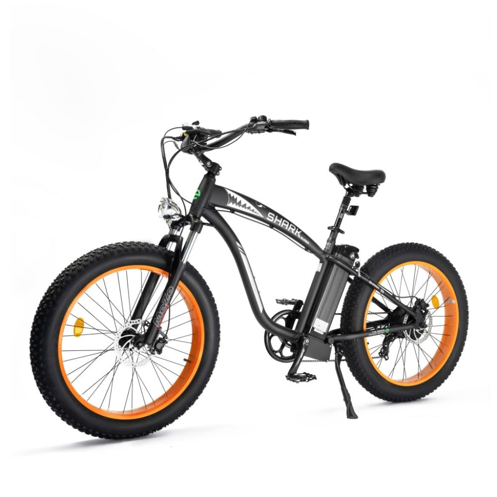 UL Certified-Ecotric Hammer Electric Fat Tire Beach Snow Bike - Orange for Canada