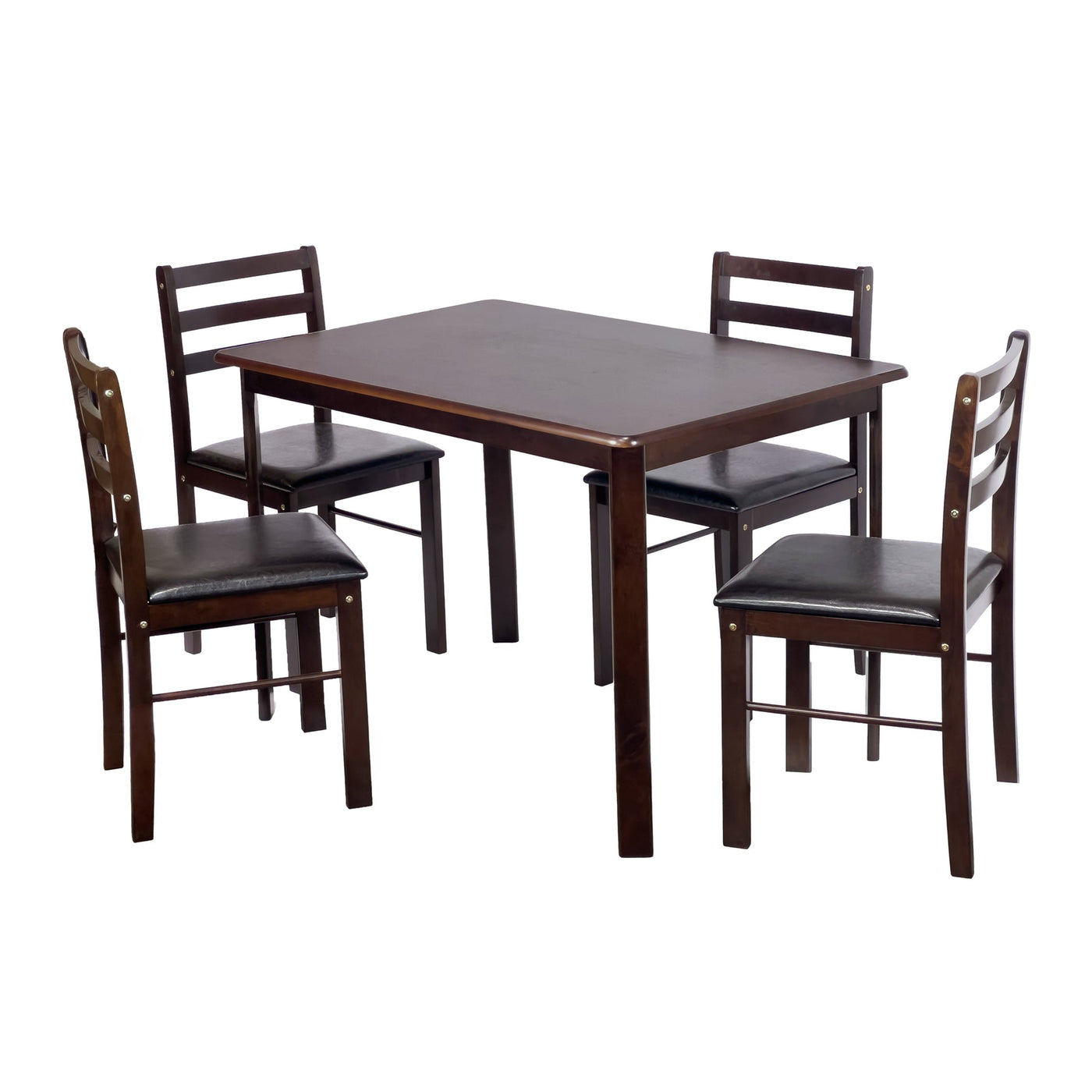 Kinger Home Jordan 5-Piece Indoor Dining Set | Compact & Stylish for Small Spaces