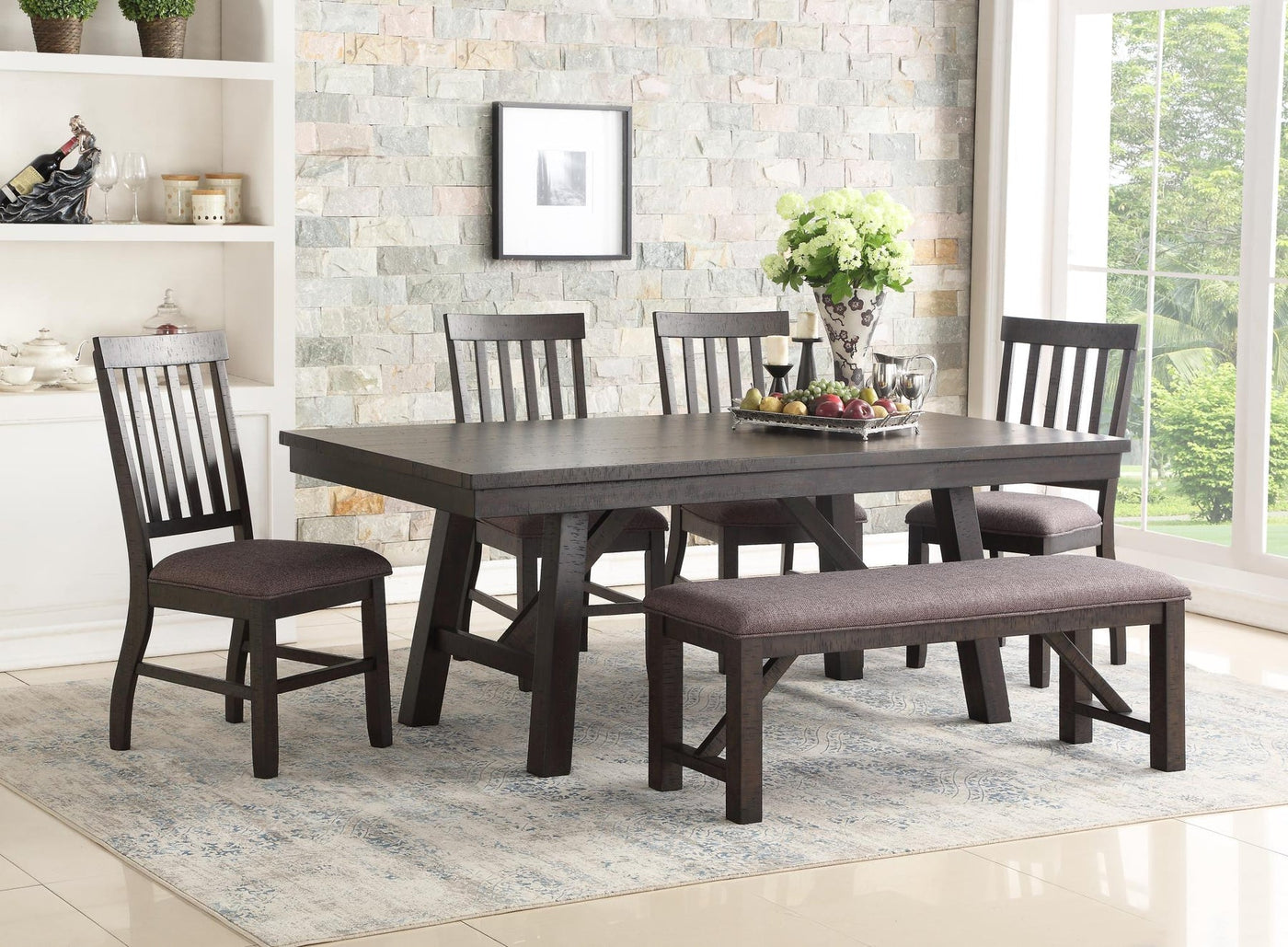 Kinger Home Kinston 6-Piece Indoor Dining Set | Durable & Versatile Outdoor Set