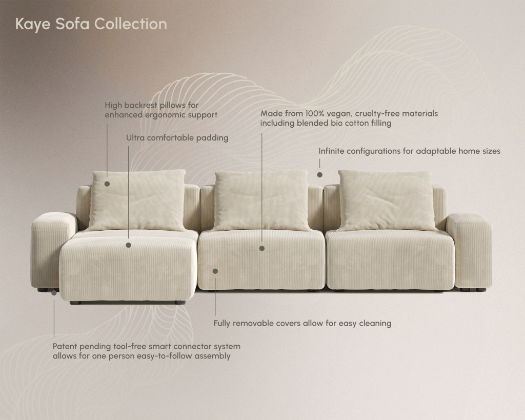 ROVECONCEPTS Kaye Sectional Sofa L