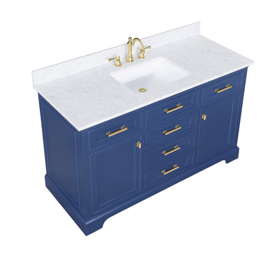 Design Element Milano 54" Single Sink Vanity - Blue ML-54-BLU