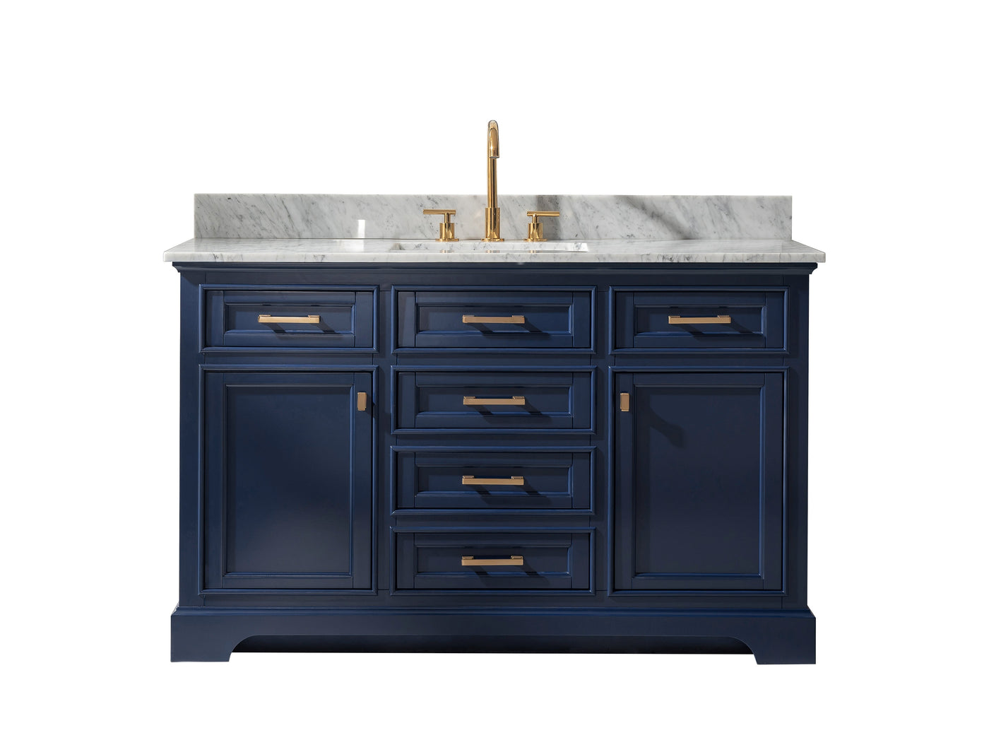 Design Element Milano 54" Single Sink Vanity - Blue ML-54-BLU