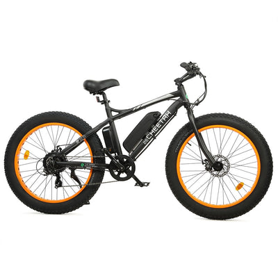 Ecotric Cheetah 26 Fat Tire Beach Snow Electric Bike-Orange