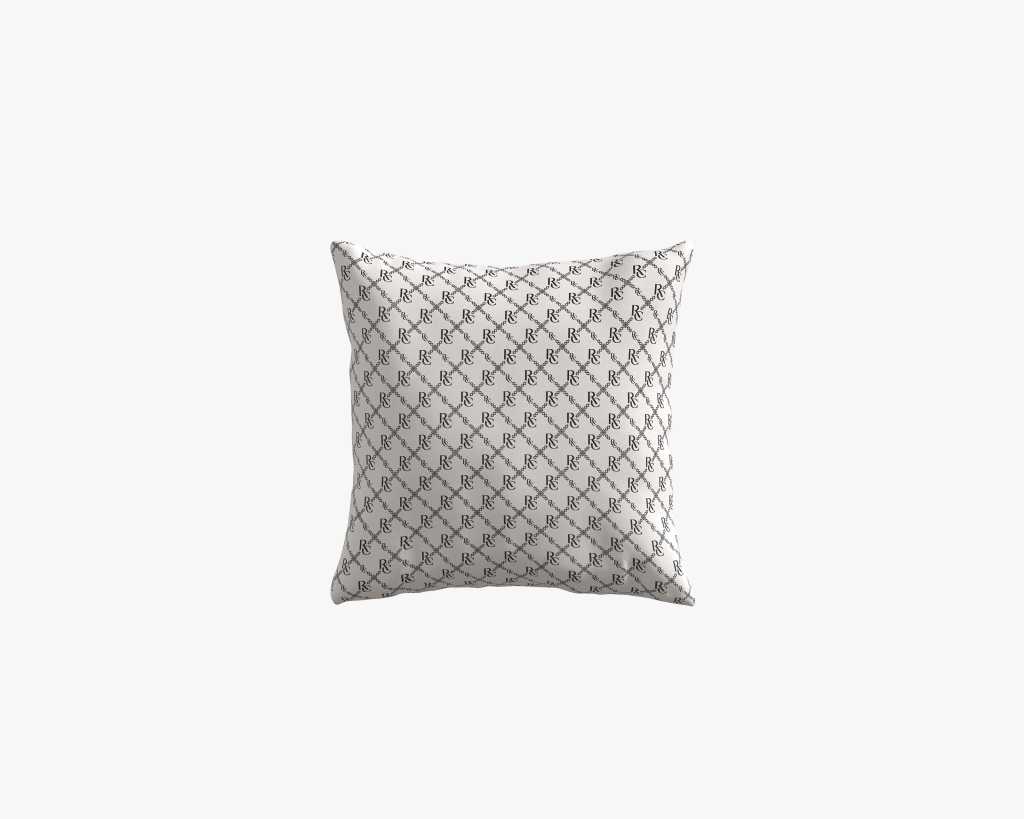 ROVECONCEPTS Square Outdoor Pillow - Monogram Pattern