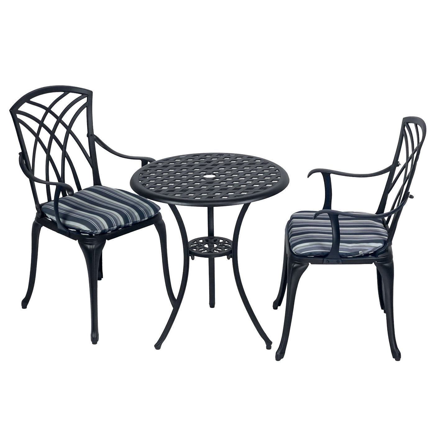 Kinger Home Ekta 3-Piece Outdoor Bistro Set | Durable Cast Aluminum