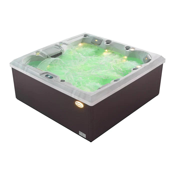 Empava SPA3550 Luxury Freestanding 6-Person Whirlpool Outdoor Hot Tub EMPV-SPA3550