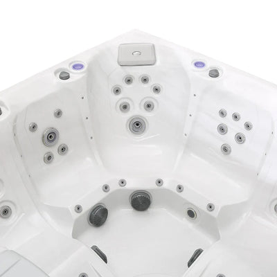 Empava SPA3550 Luxury Freestanding 6-Person Whirlpool Outdoor Hot Tub EMPV-SPA3550