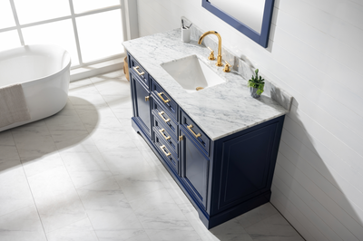 Design Element Milano 54" Single Sink Vanity - Blue ML-54-BLU
