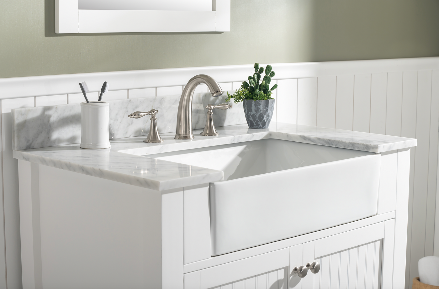 Design Element Burbank 36" Single Vanity - White BK-36-WT