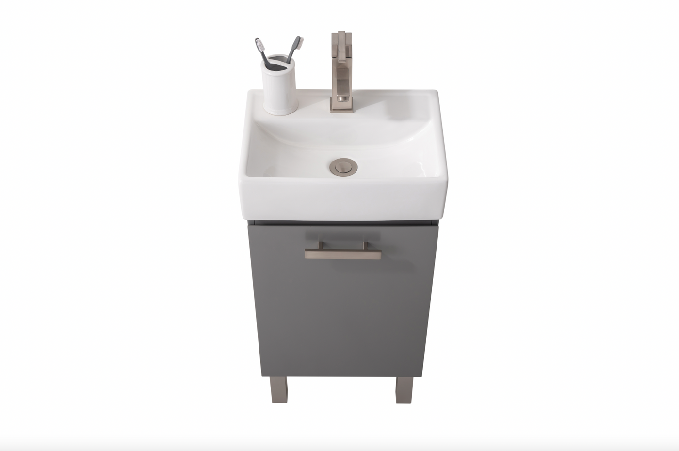 Design Element Stella 16.5" Single Sink - Gray S03-17-GY