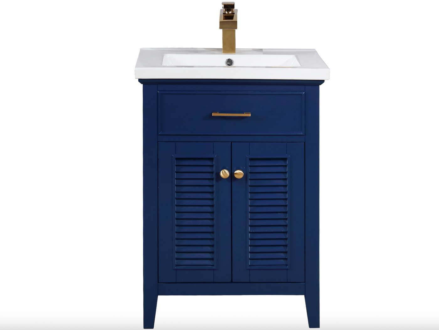 Design Element Cameron 24" Single Sink Vanity - Blue S09-24-BLU