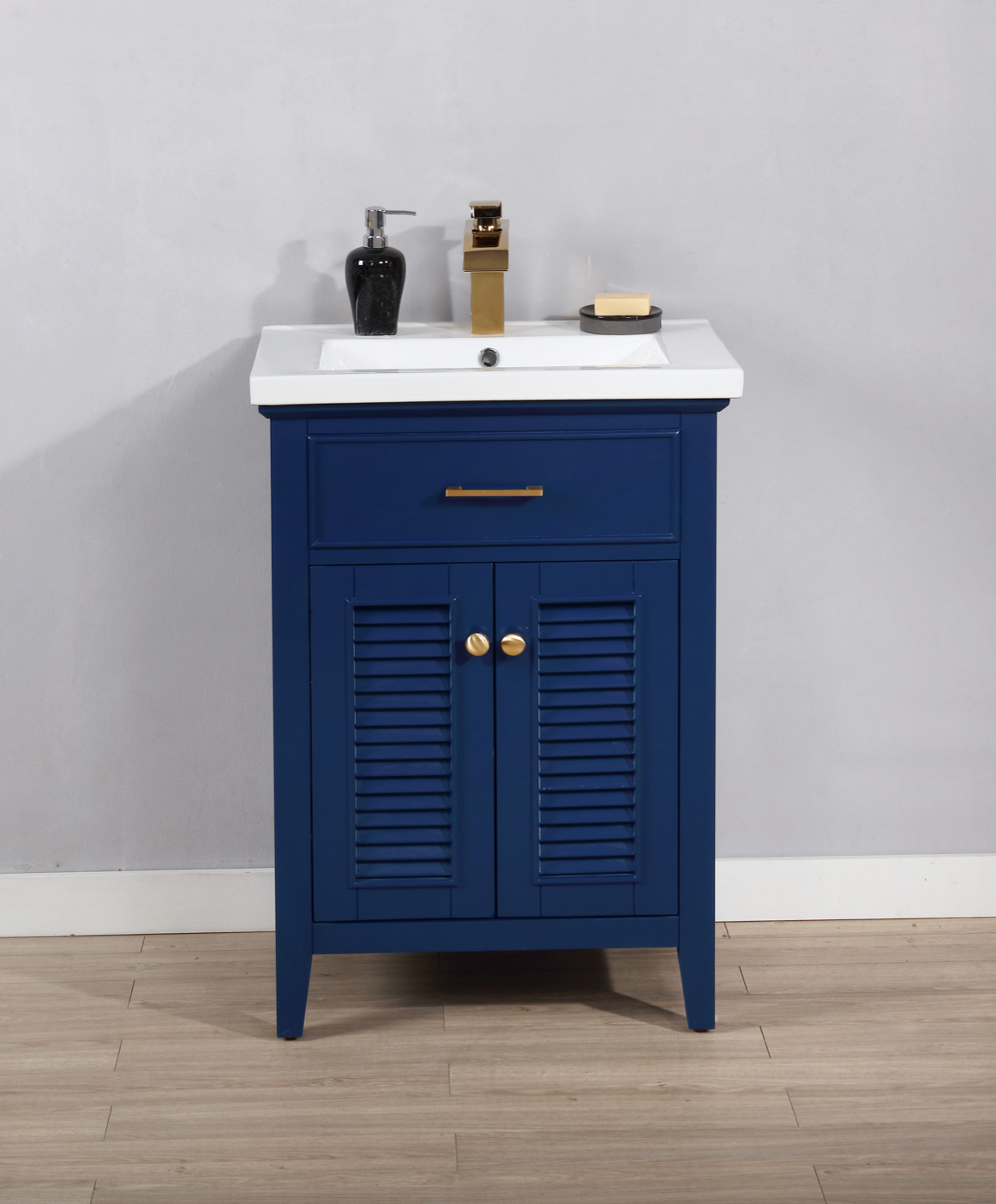 Design Element Cameron 24" Single Sink Vanity - Blue S09-24-BLU