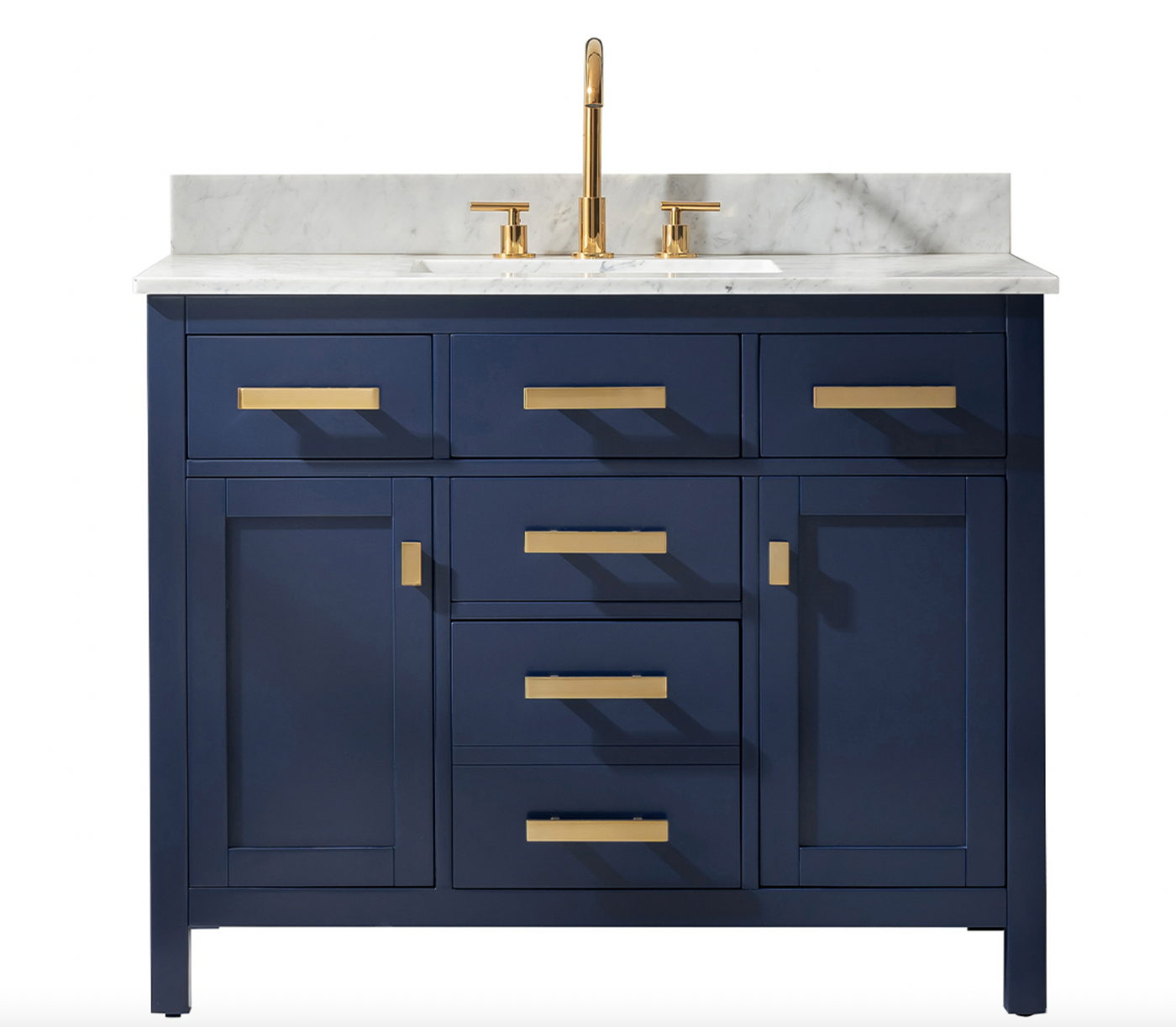 Design Element Valentino 42" Single Sink Vanity - Blue V01-42-BLU