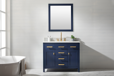 Design Element Valentino 42" Single Sink Vanity - Blue V01-42-BLU