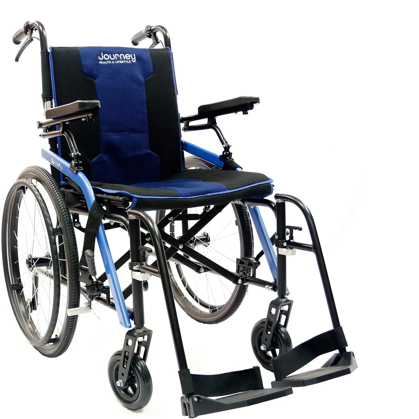 Journey Health & Lifestyle Journey So Lite® Super Lightweight Folding Wheelchair 08480 BLU