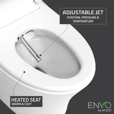 ENVO ENVO Vail Smart Toilet Bidet with Remote and Auto Flush TL-ST823WH