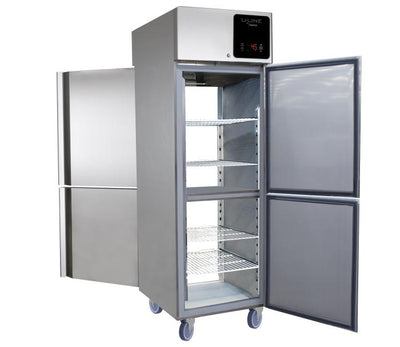 U-Line 25 cu ft Pass-Thru Refrigerator, 2 Half Front Door Solid, 2 Half Back Door Solid UCRP225-SS31A