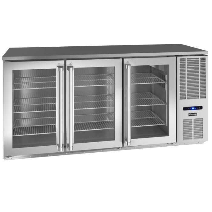 U-Line 72" Back Bar Refrigeration, Glass Door VCBR572-SG01A