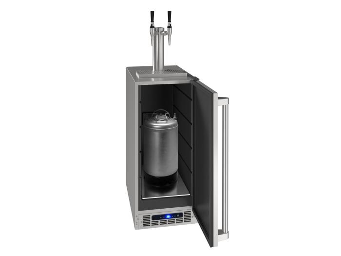 U-Line 15" 2 Tap Cold Coffee Dispenser VCDE215-SSH1A