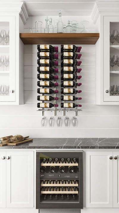 Vintageview W Series Wet Bar (wall mounted metal wine rack kit)