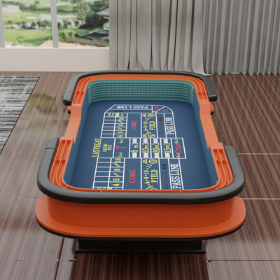 93" Classic Craps Dice Game Poker Table Blue