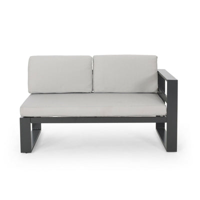 Dursley Outdoor Aluminum V Shape Sofa Sectional