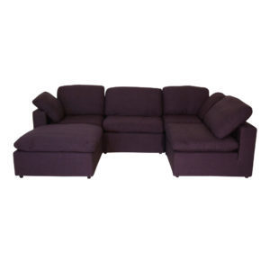 Harper Luxe Navy Sectional - 6 seat Configuration