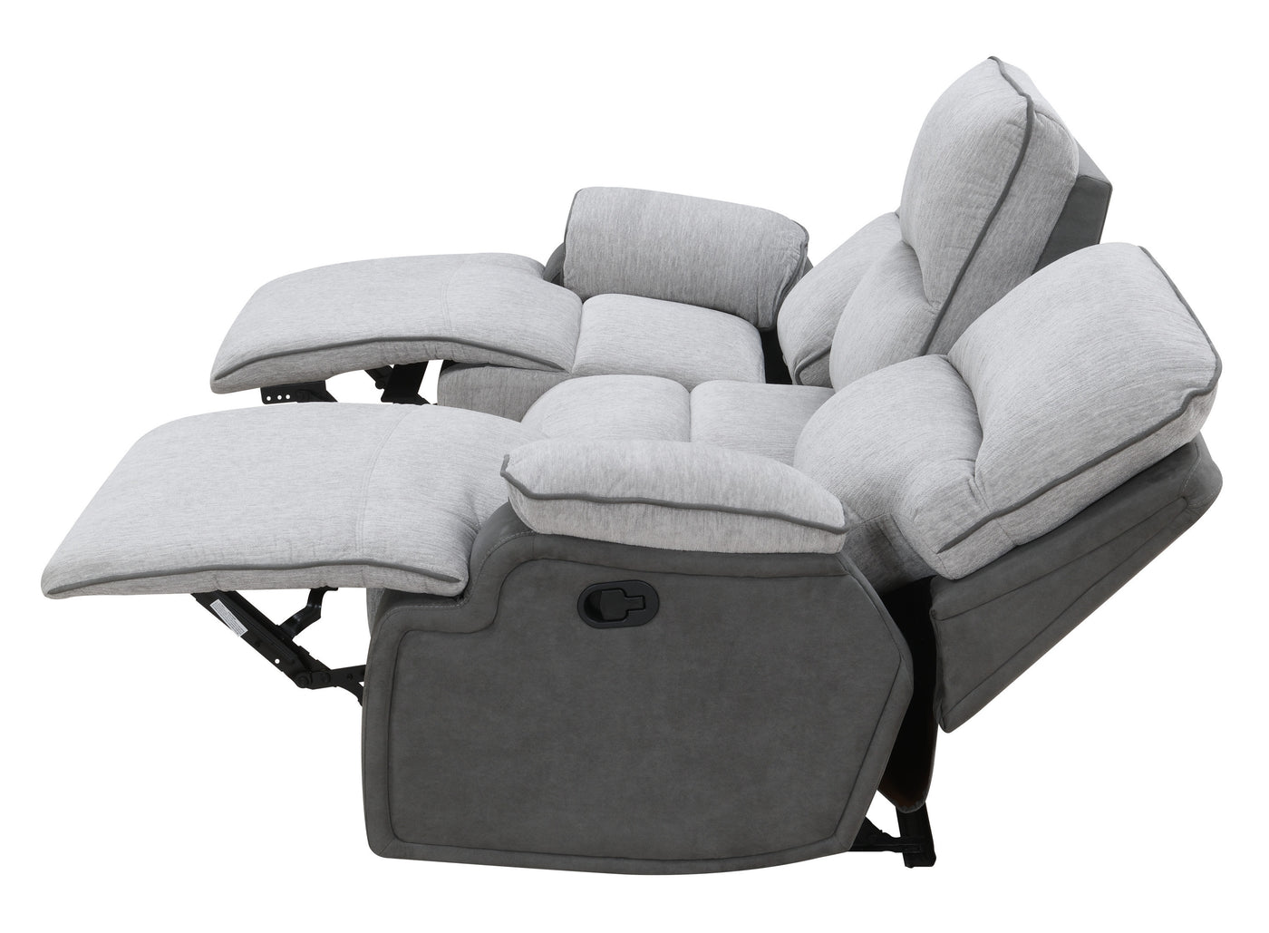 Cyprus - 3 Piece Reclining Living Room Set - Gray