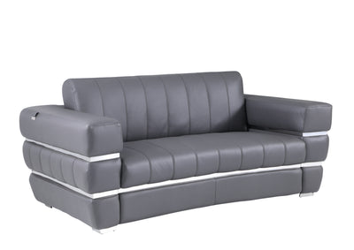 Global United Top Grain Italian Leather  Loveseat